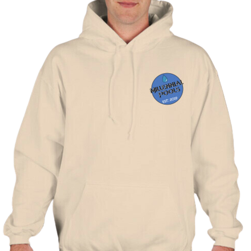 Millennial Pools Tan Retro Style Hoodie