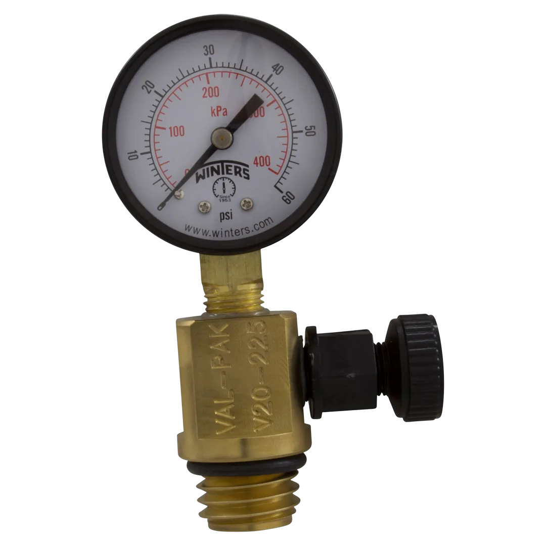 Val-Pak V20-225 Air Relief Gauge - Front