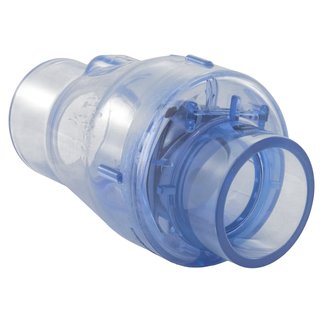 Valterra 200-C20 2 in. Slip x Slip Clear PVC Swing/Spring Check Valve - Reverse