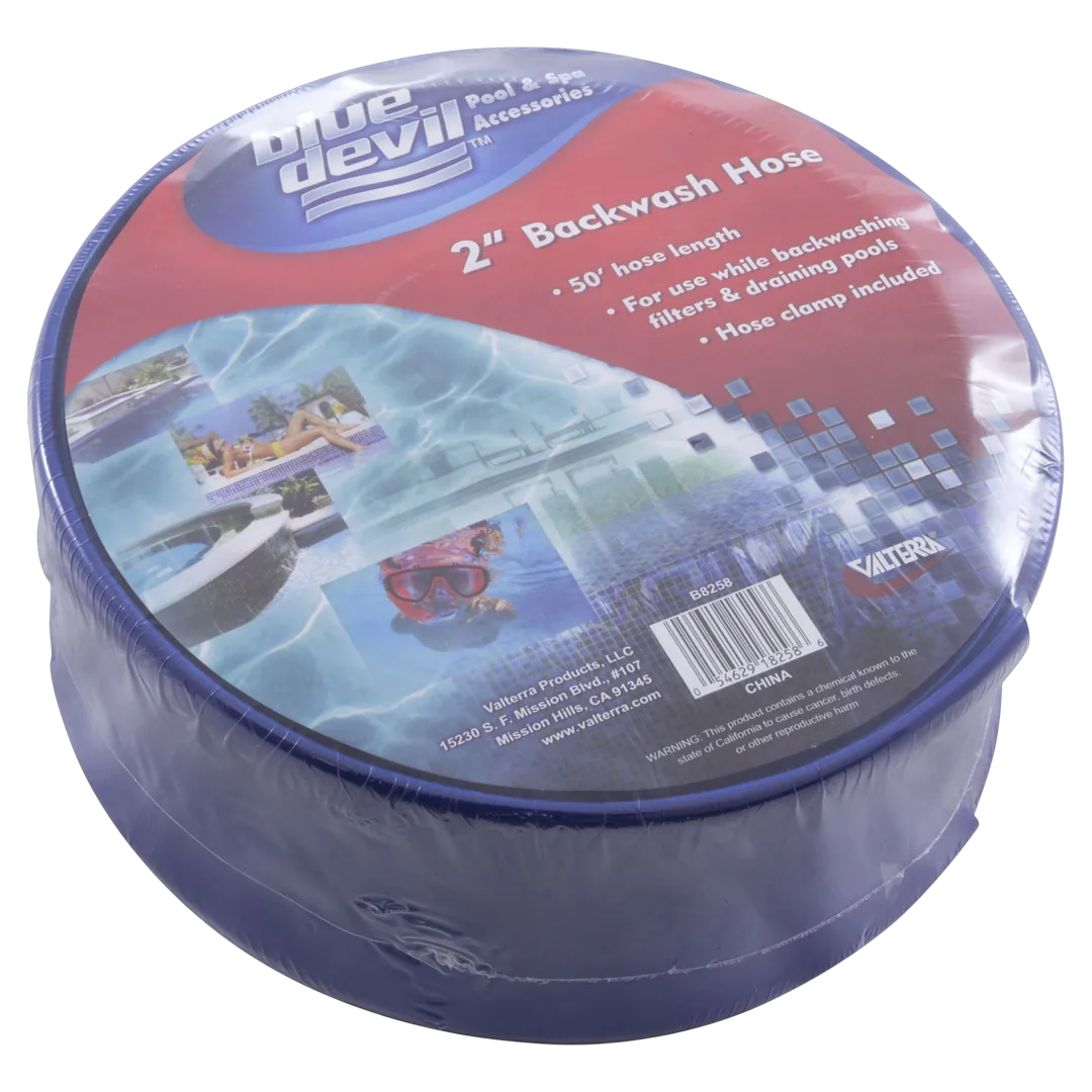 Valterra B8258 Backwash Hose 2 x 50 ft with Clamp - Packaging