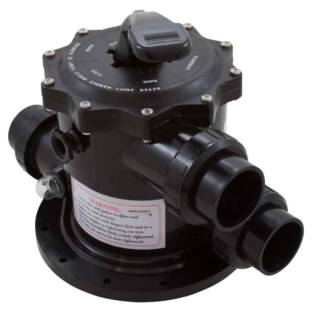 Waterco 228053 2 in Top Mount 6-Position Multiport Valve