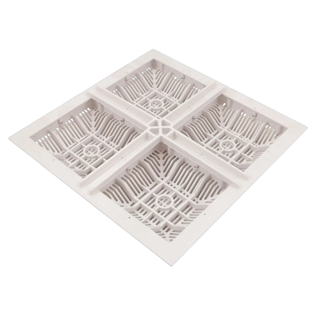 Waterway 640-4770 V Grate & Frame White - Reverse