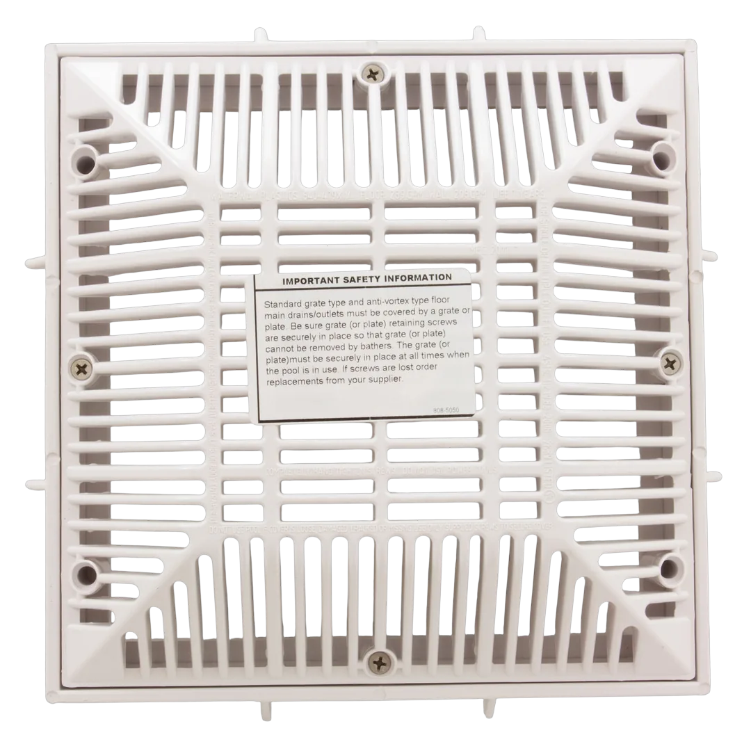 Waterway 640-4790V 9x9 Drain Cover Grate and Frame - Front