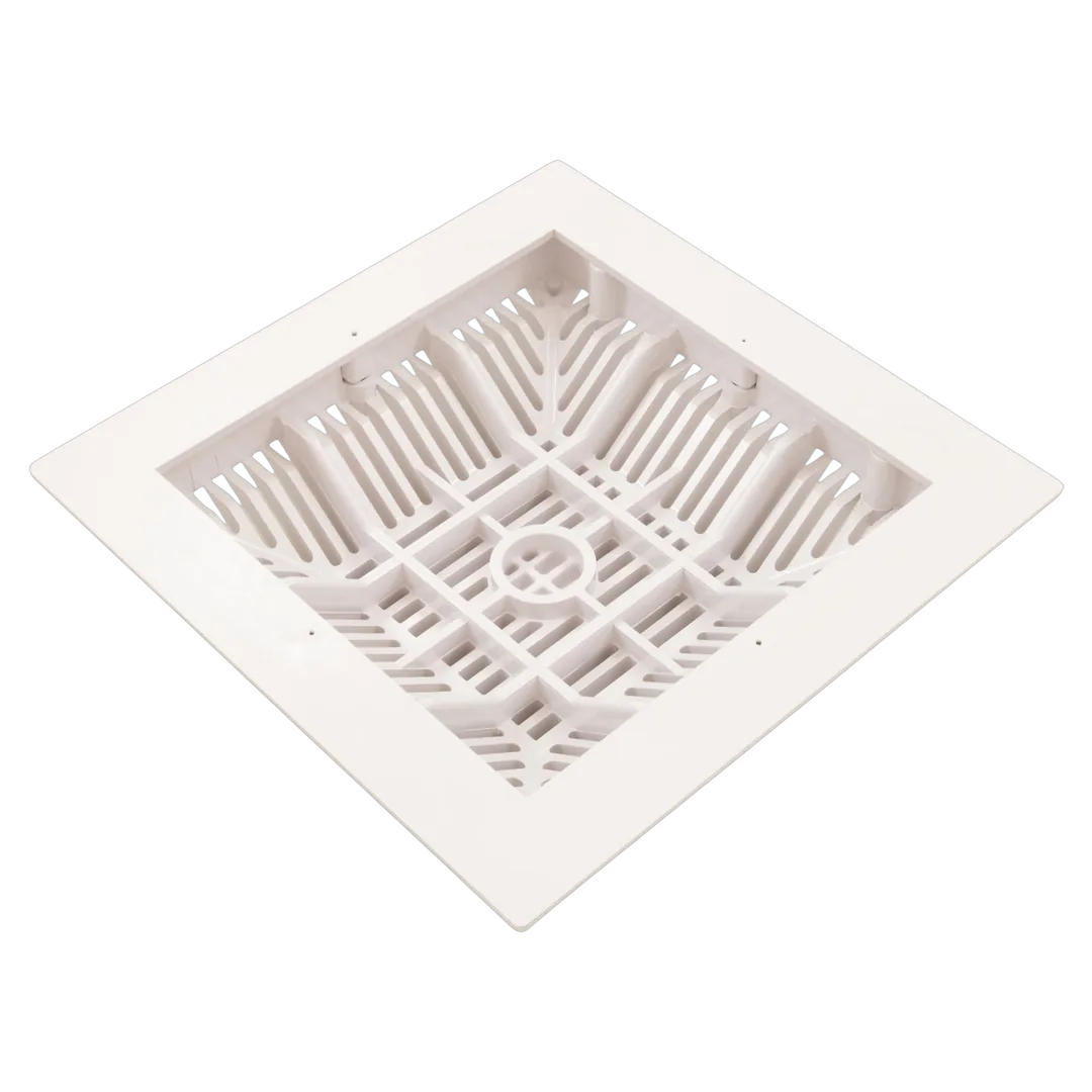 Waterway 640-4790V 9x9 Drain Cover Grate and Frame - Reverse