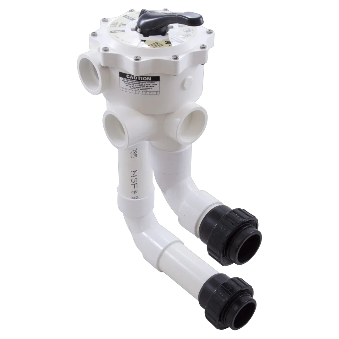 Waterway WVD002 Multiport Valve for DE Filters, 2 Inch Slip