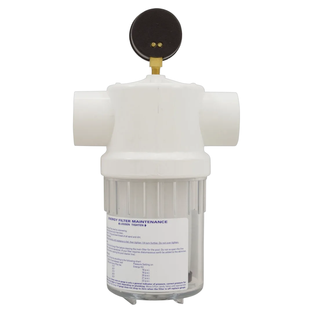 Jandy 2888 Energy Filter with Gauge - Back