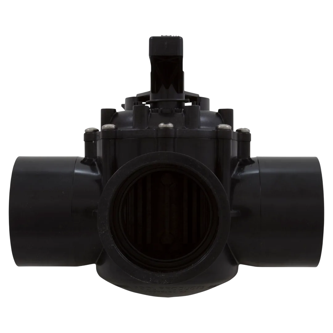 Jandy 4719 NeverLube 3-Port CPVC Diverter Valve 2.5 x 3 in - Front