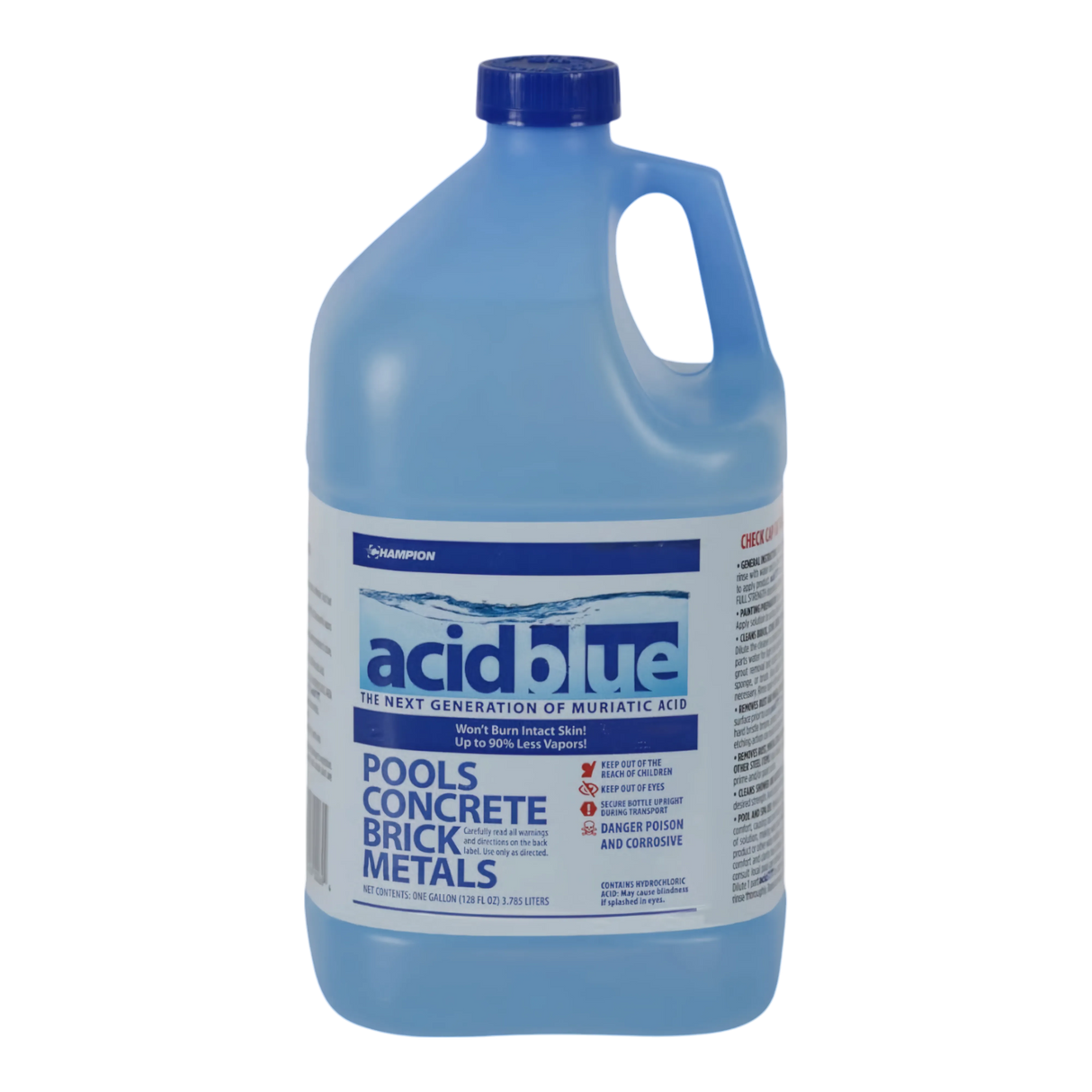 AcidBlue, Muriatic Acid Alternative, 1 gallon bottle