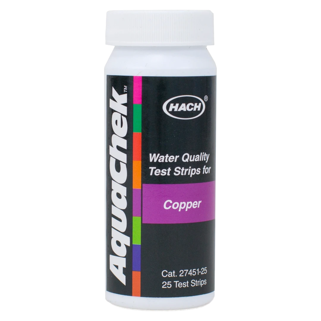 AquaChek Copper Test Strips 25 Pack for Pool Water Testing