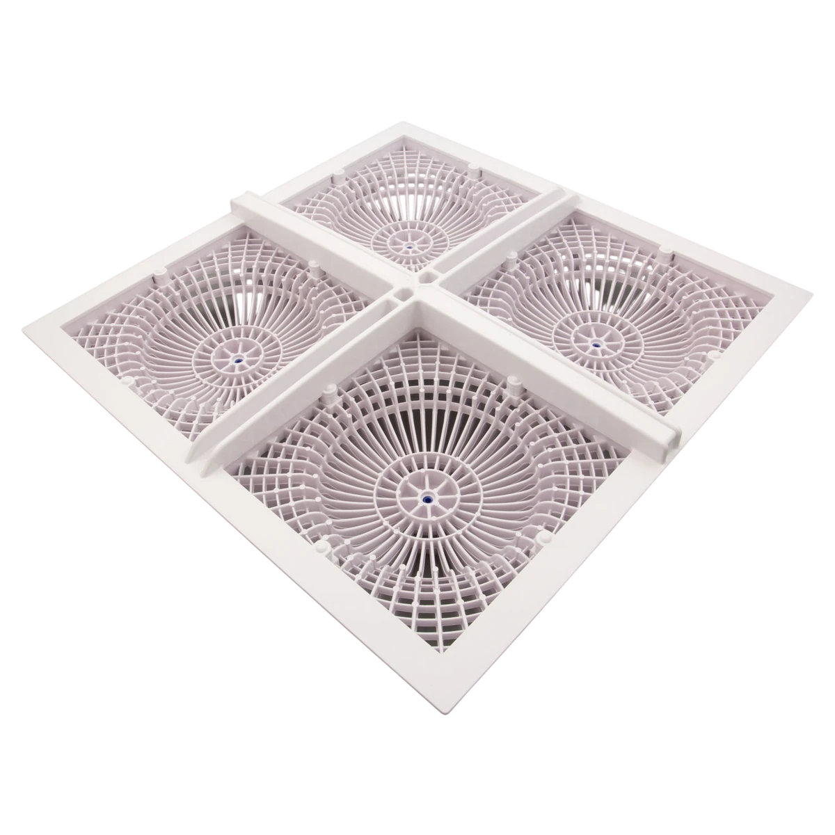 AquaStar 18" Mud Frame with Four 9" MoFlow Covers (18MF101) — reverse view