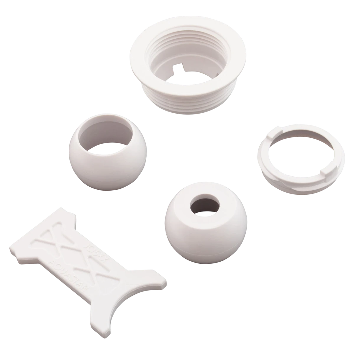 AquaStar Flush Retrofit Eyeball (JO101) — included parts