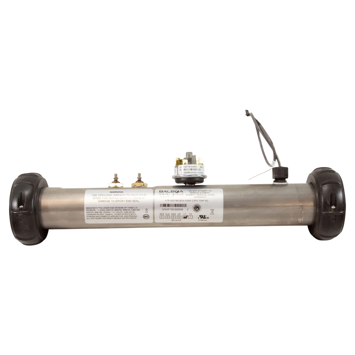 Balboa Water Group FloThru Heater Assembly 4.0kW (G7418) — front view
