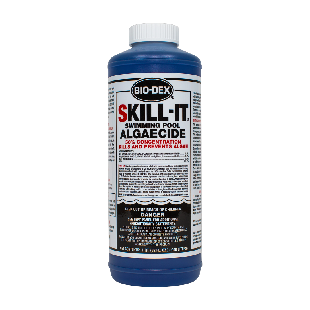 Bio-Dex Skill-It fast acting pool algaecide 32 oz bottle