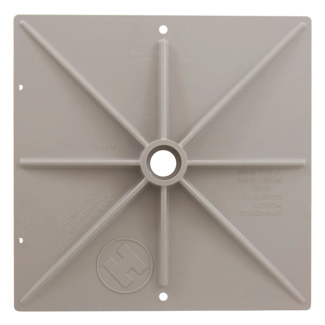 Bottom of Lid- Hayward SPX1082EGR square gray skimmer cover