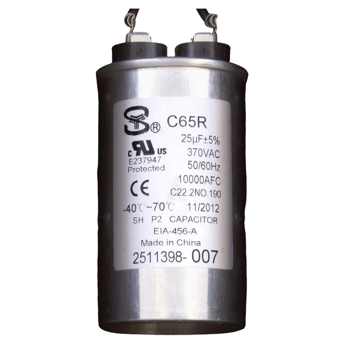 Century Pump Motor .75HP 56J Frame (B127) — product label