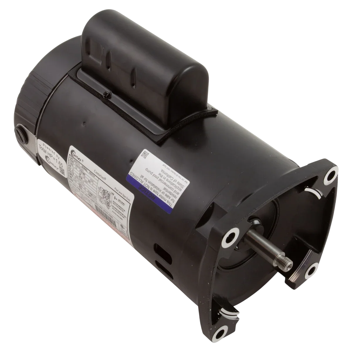 Century 1 HP Square Flange 56Y Pump Motor (B2841V1)