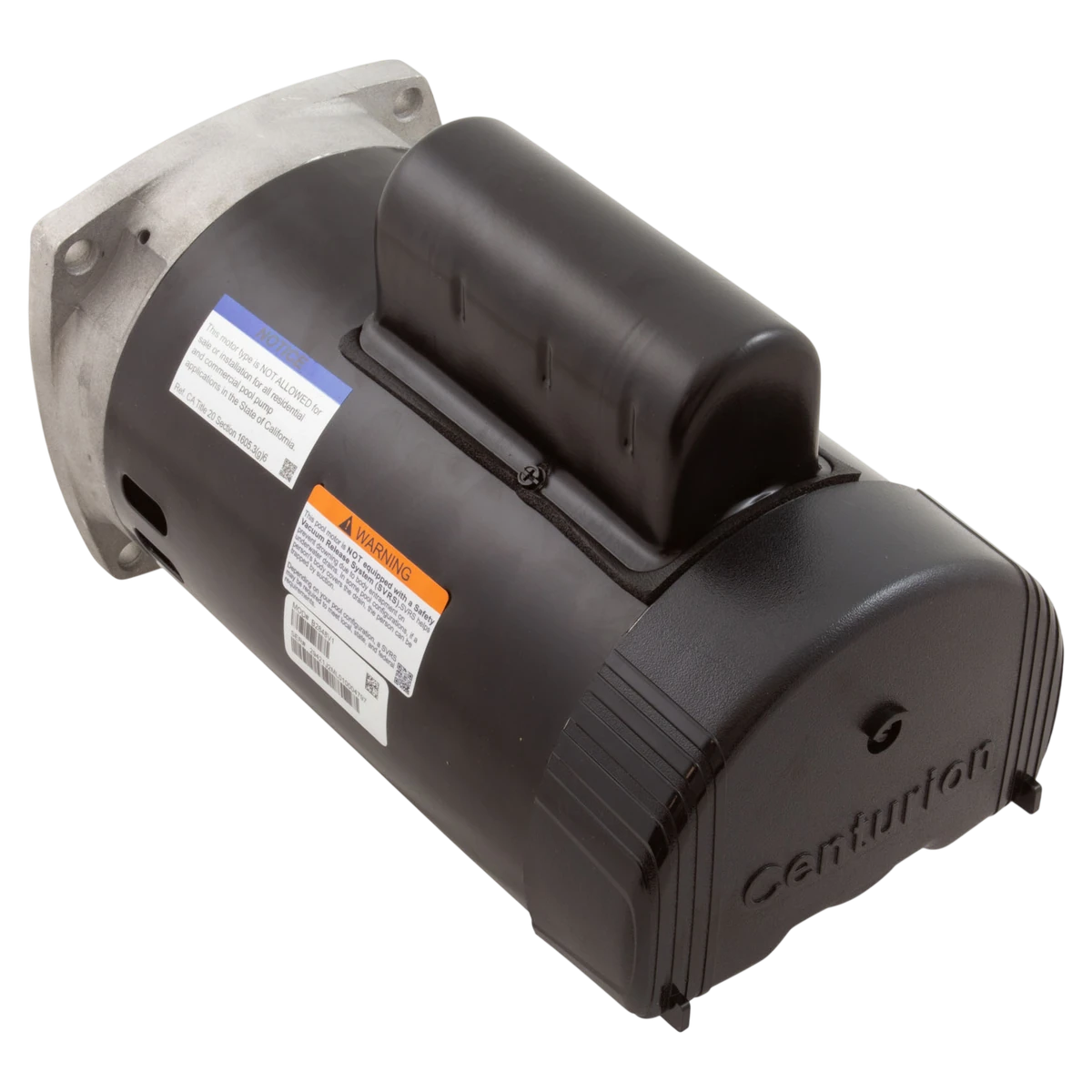 Century 1HP Square Flange Motor 56Y (B2848V1) — reverse view