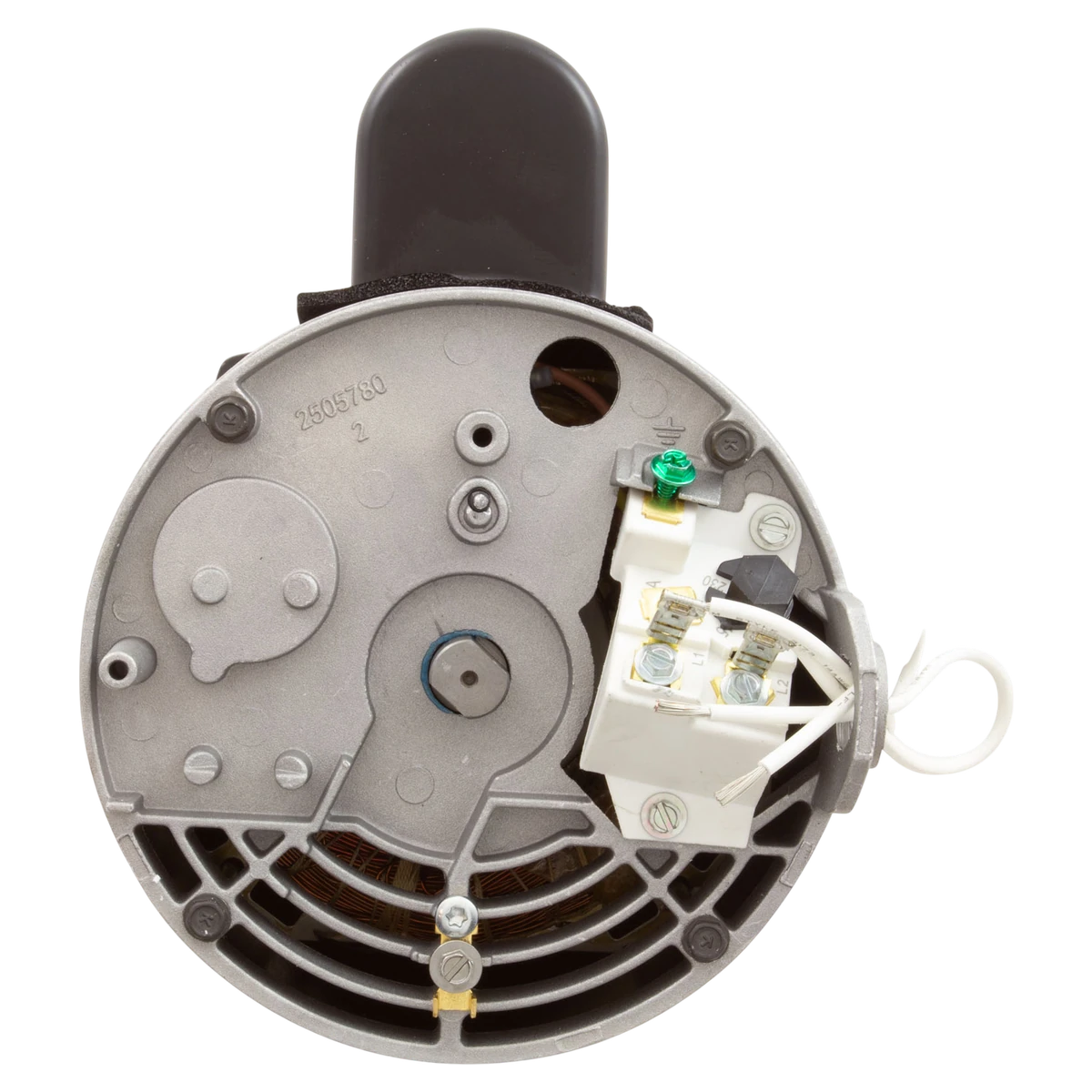 Century 1HP Pool Pump Motor 56Y Square Flange (B2853V1) — shaft reverse view