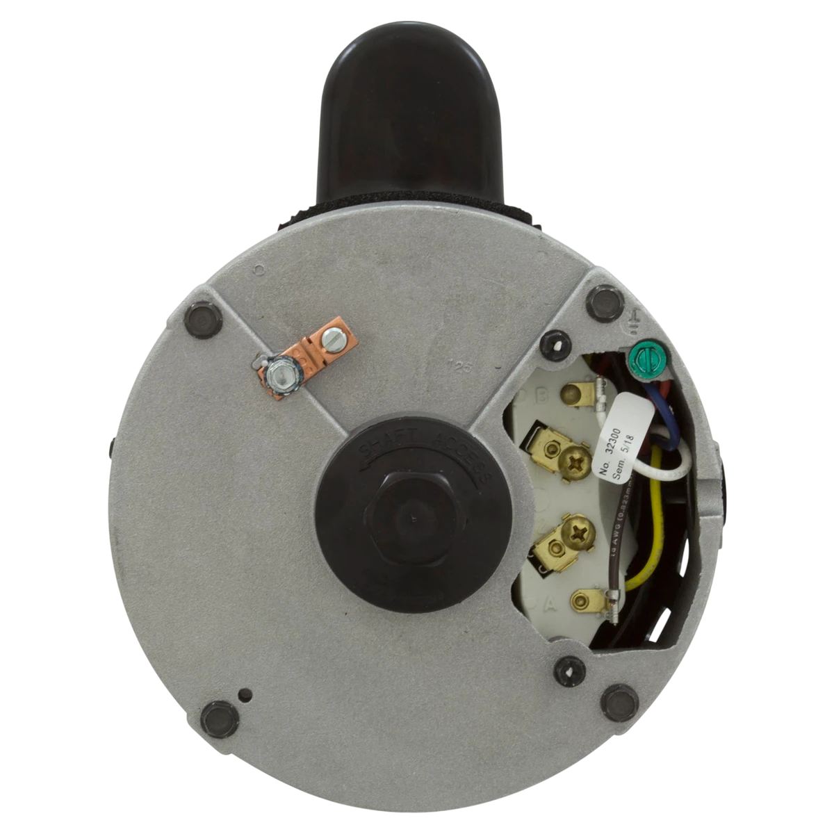 Century Letro LA01N Booster Pump Motor (B668) — shaft back view