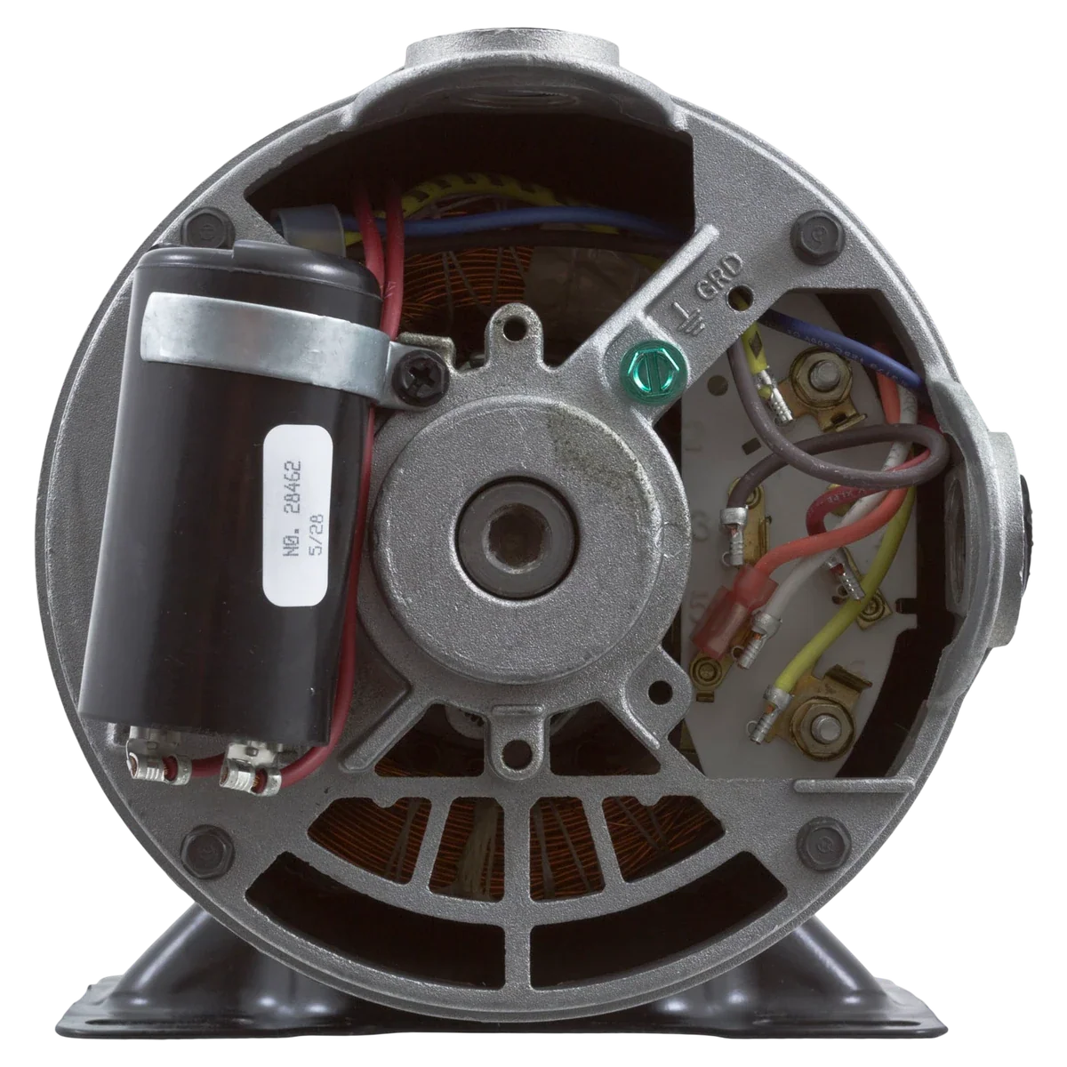 Century 48Y Thru-Bolt 2HP Pump Motor (BN40SS) — shaft reverse view