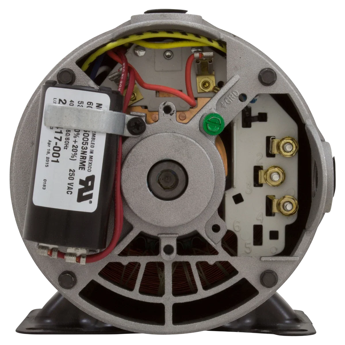 Century 2HP 2-Speed 48Y Pump Motor (BN51) — shaft reverse view