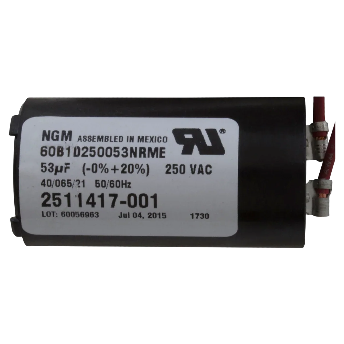 Century 2HP 230V 2-Speed 48Y Motor (BN61) — product label
