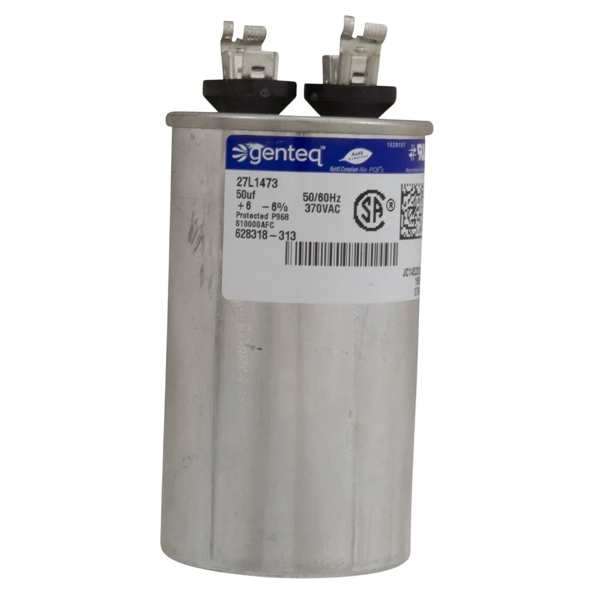Century 3HP 2-Speed 48Y Frame Motor (BN62) — product label