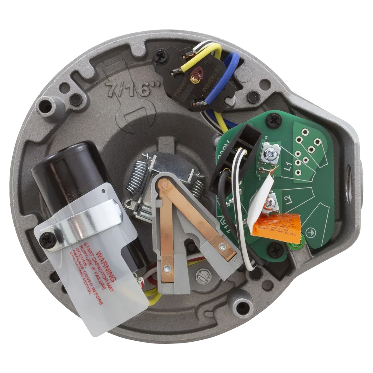 Century Centurion Pro Threaded Shaft Pump Motor (HST150) — shaft reverse view