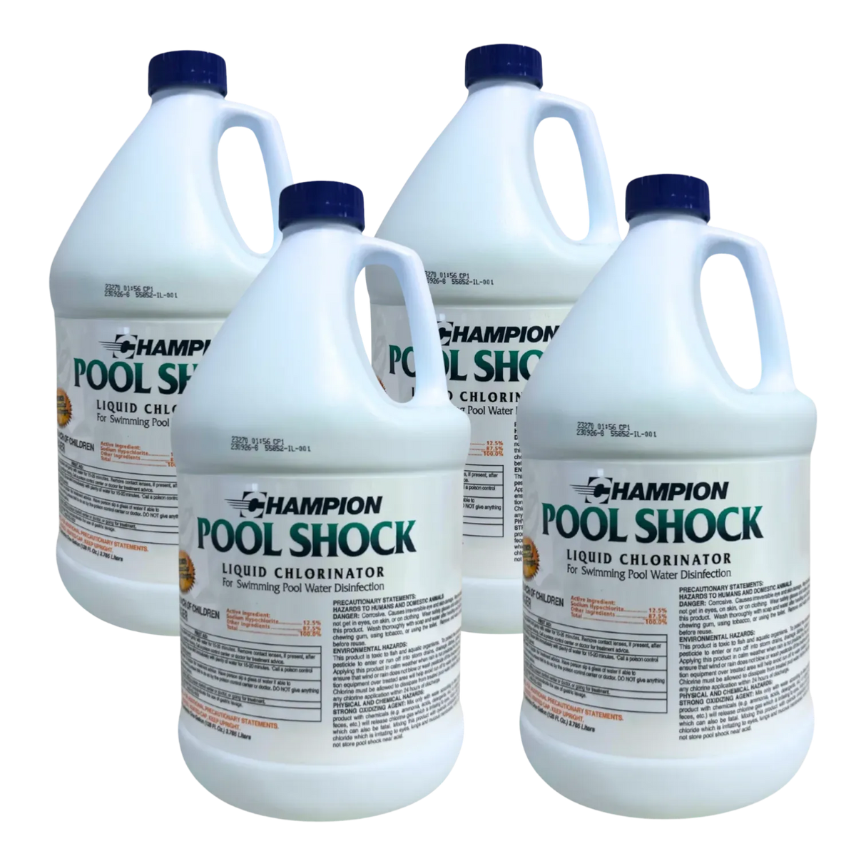 Champion Pool Shock Liquid Chlorinator, Case of 4