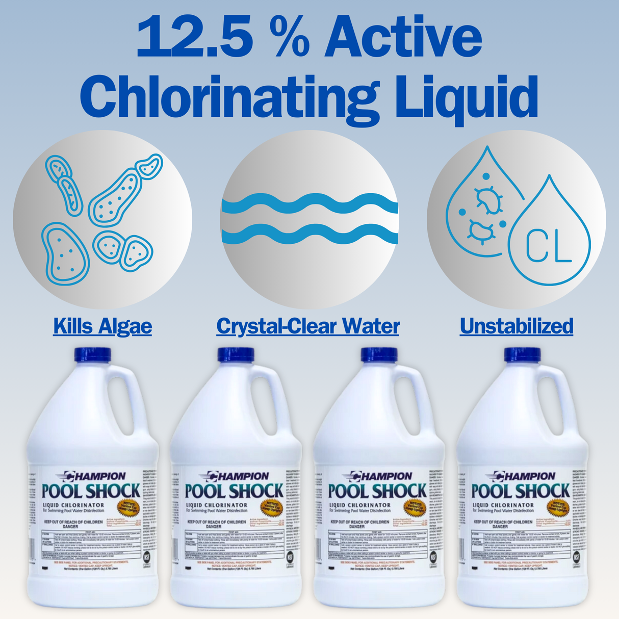 Champion Pool Shock 12.5% Liquid Chlorinator