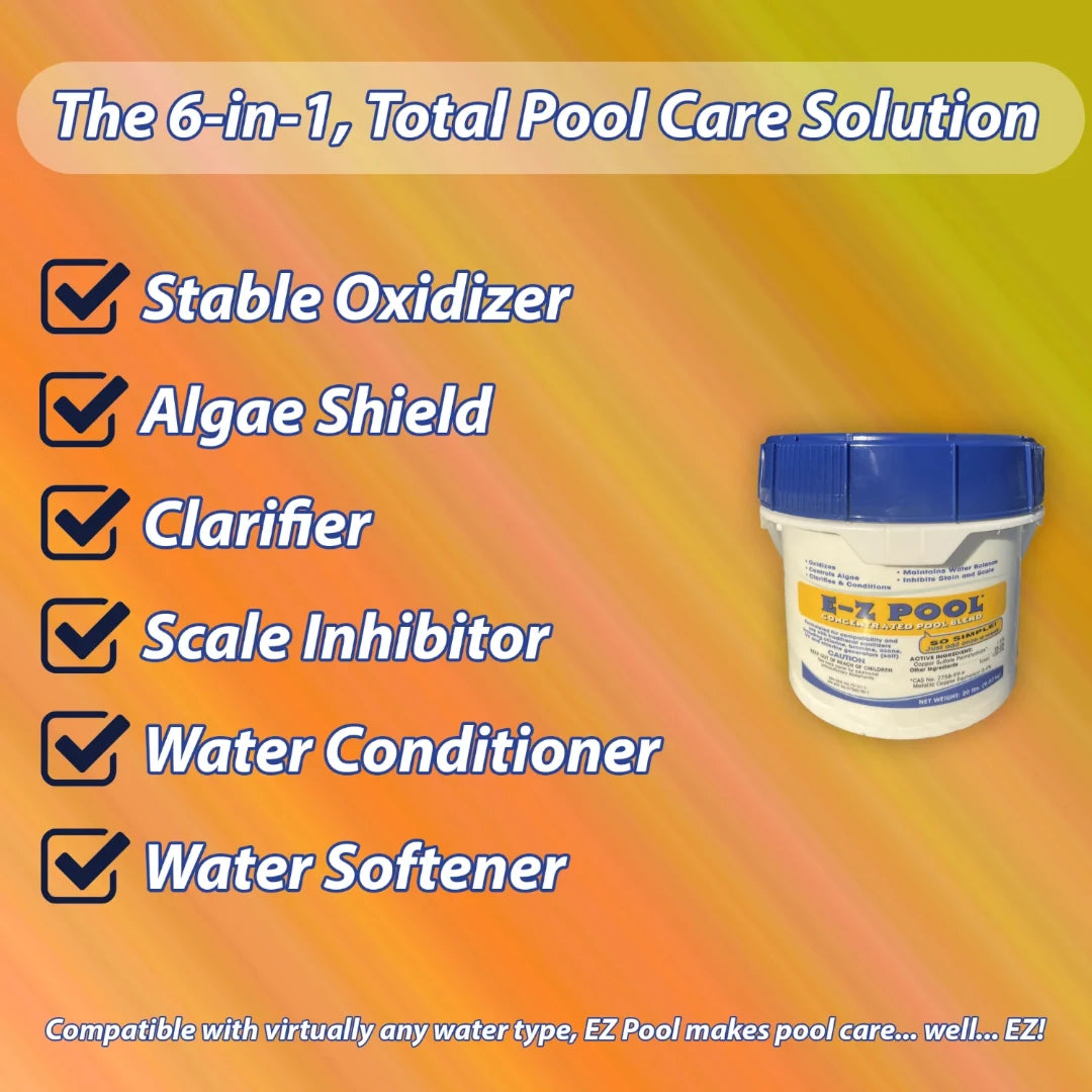 EZ Pool All-In-One Pool Care Solution, Detail Page - EZ Pools