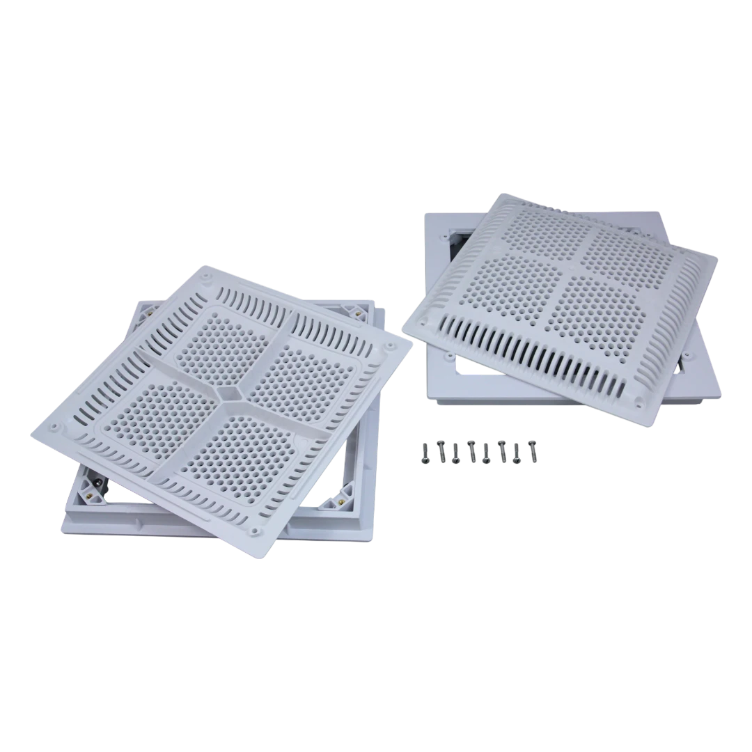 Hayward 12" Drain Cover: High Flow Grate Set - WG1032HF2PAK2