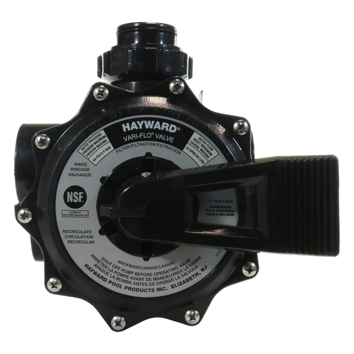 2" Black Vari-Flo Side Mount Multiport Valve