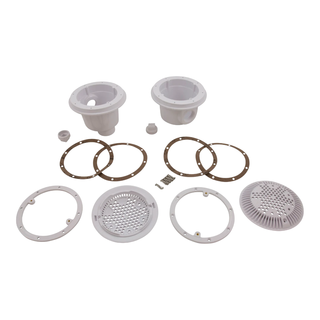 Hayward 8 dual suction outlet for vinyl pools with gaskets and screws