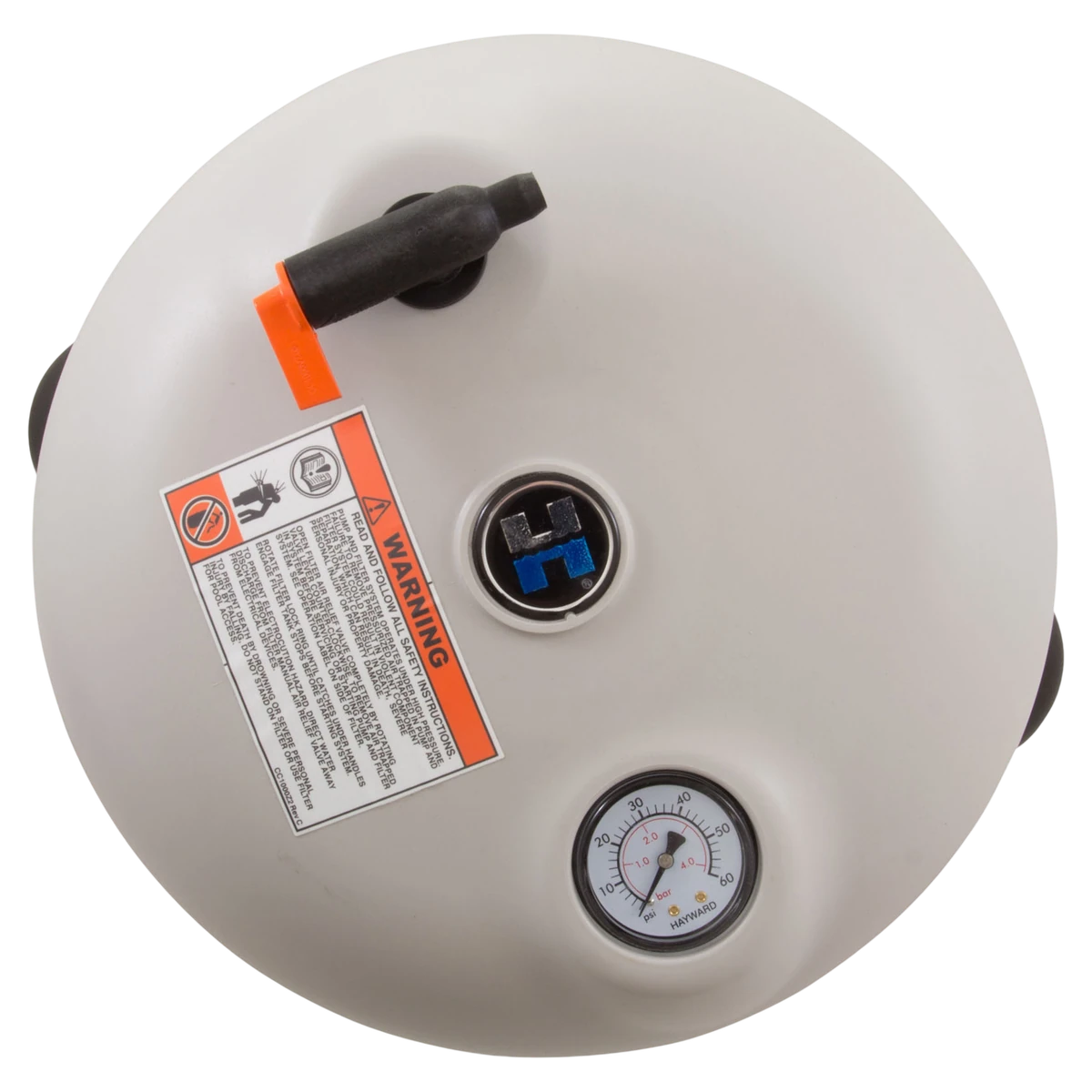 Hayward XStream Filter Lid w/ Lock Ring (CCX1500C) — top view