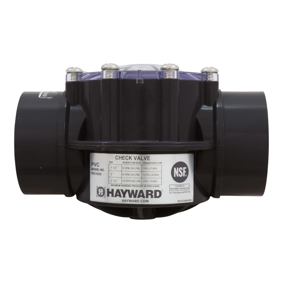 Hayward CPVC Check Valve PSCV2S2 for reliable water flow management
