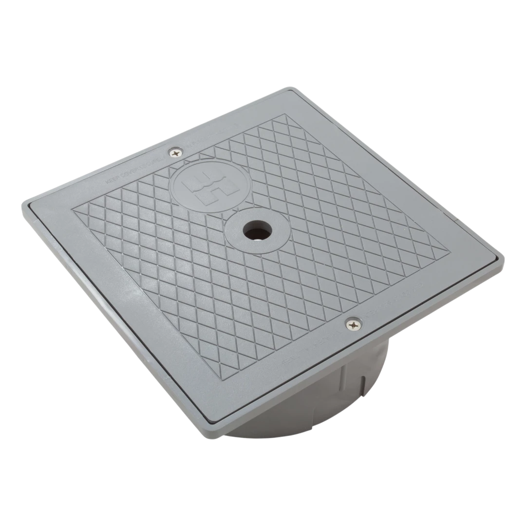 Hayward dark gray square skimmer collar and cover assembly