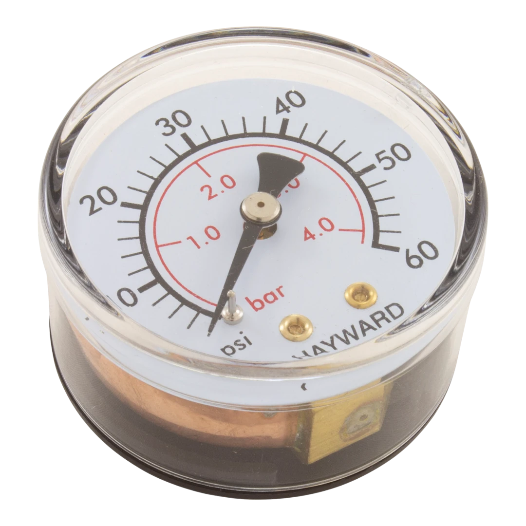 Hayward ECX2709A1 pool filter pressure gauge - back mount