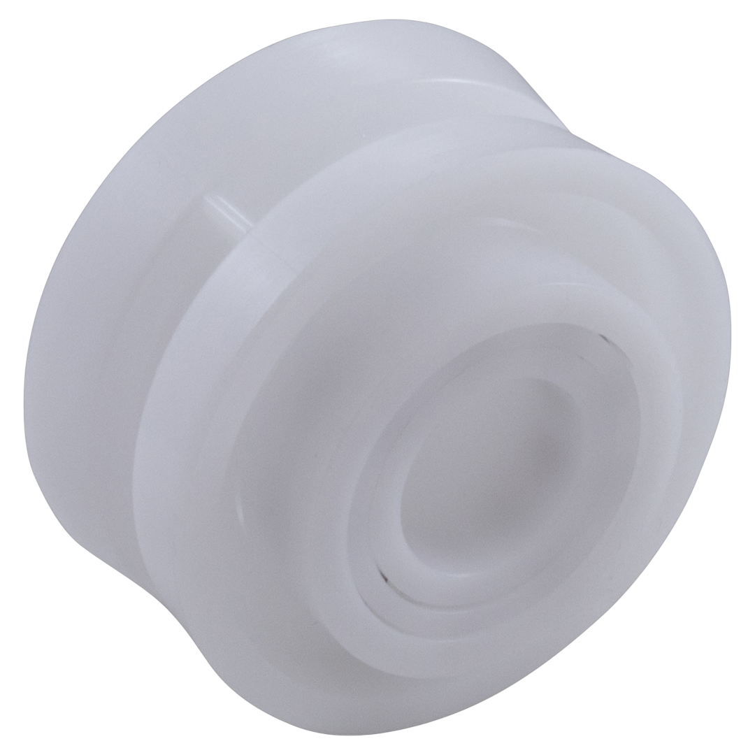 Hayward RCX26001 roller guide in white plastic with grooved design