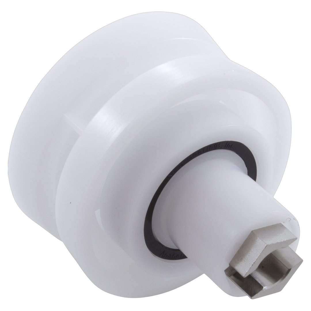 Hayward RCX26002 white plastic wheel with central bearing assembly