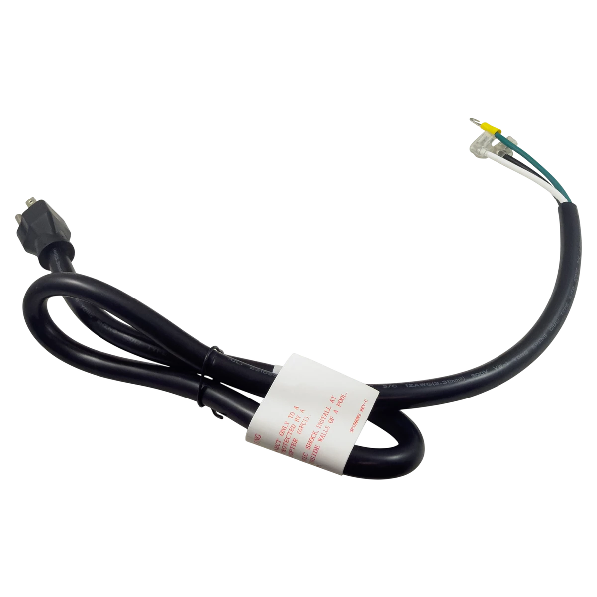 Hayward Motor Cord 12/3 3 Foot (SPXABG12CORD) — reverse view