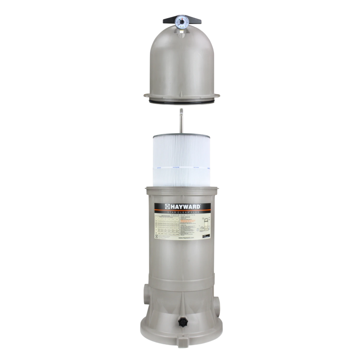 Exploded View of Hayward StarClear Plus Cartridge Pool Filter