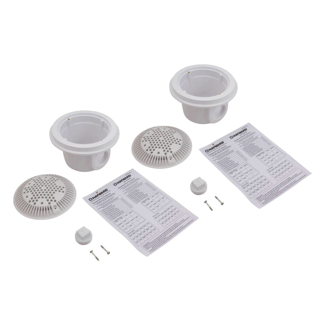 Main Drain Kit - Hayward WG1052AVPAK2 Dual Suction