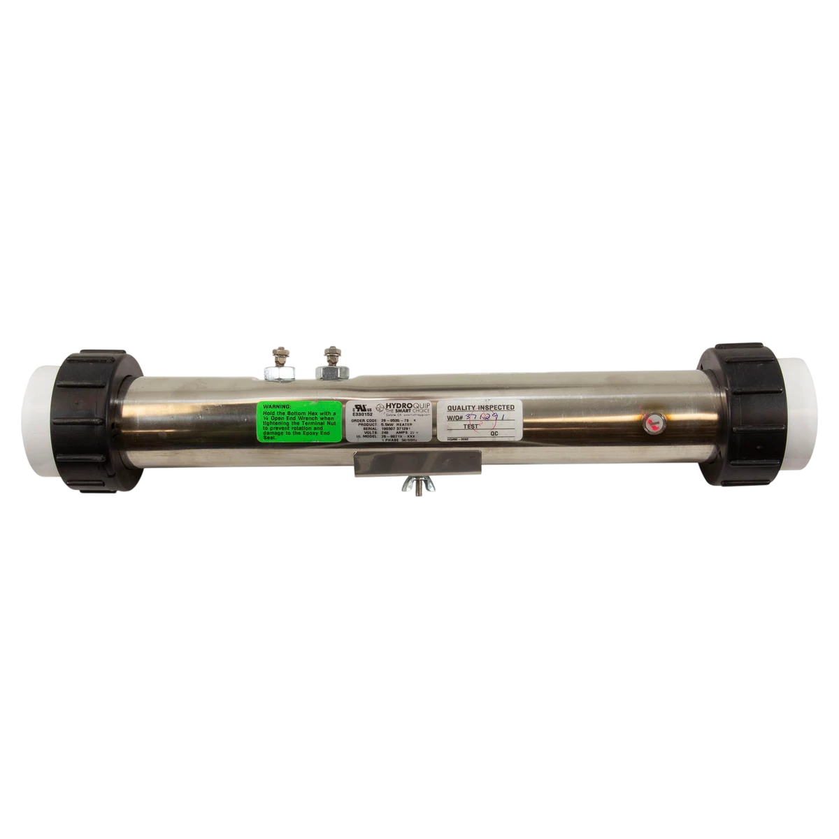 HYDROQUIP FloThru BWG Heater Assembly (26-0535-7S-K) — front view