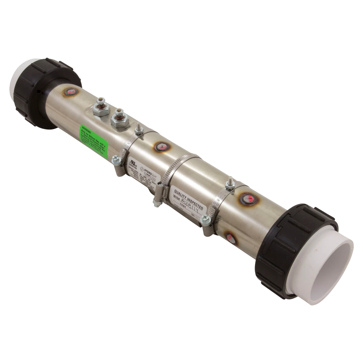 HYDROQUIP FloThru BWG Universal Heater 5.5kW (27-J0425-7S-K) — reverse view