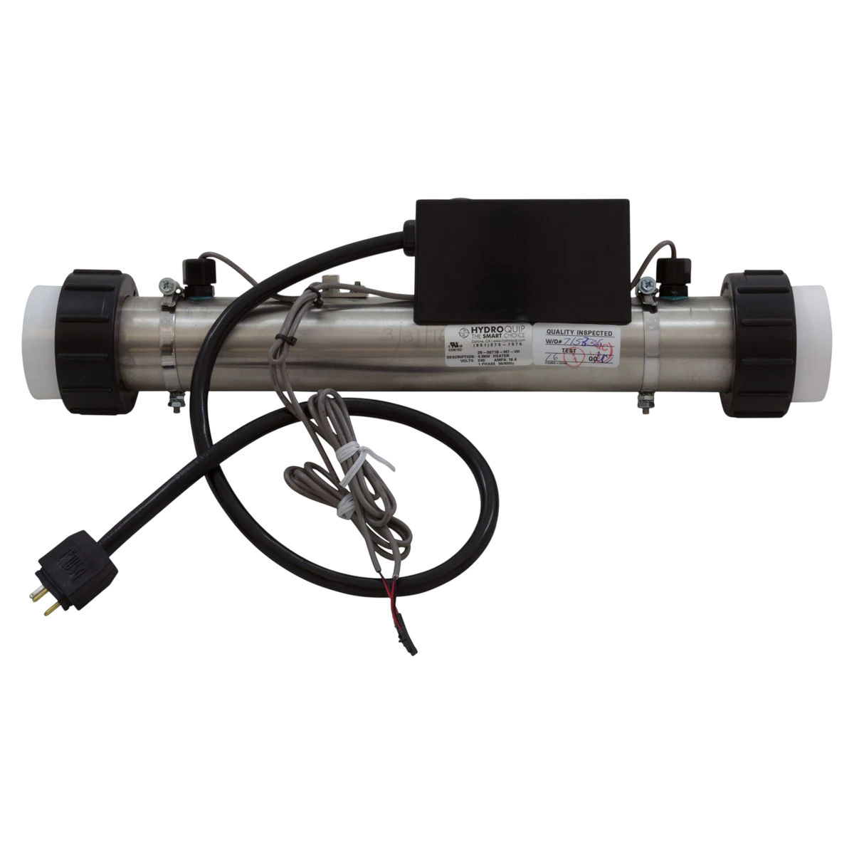 HYDROQUIP FloThru Heater PS-B Series M7 (48-PS40-SB) — back view
