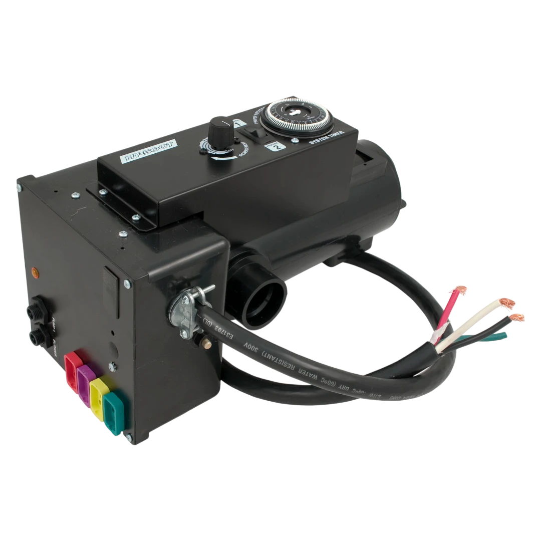 HydroQuip CS500T control device with multiple colored connectors