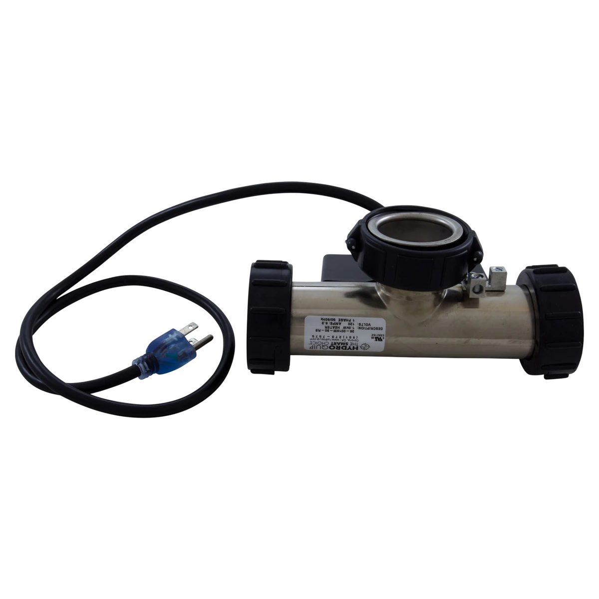 HYDROQUIP Pure Heat T-Style Bath Heater (PH100-10UP) — heater reverse view