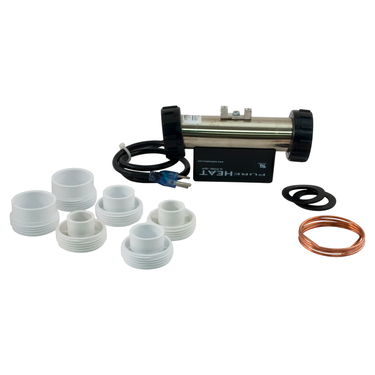 HYDROQUIP Pure Heat In-Line Bath Heater (PH101-10UP) — exploded view