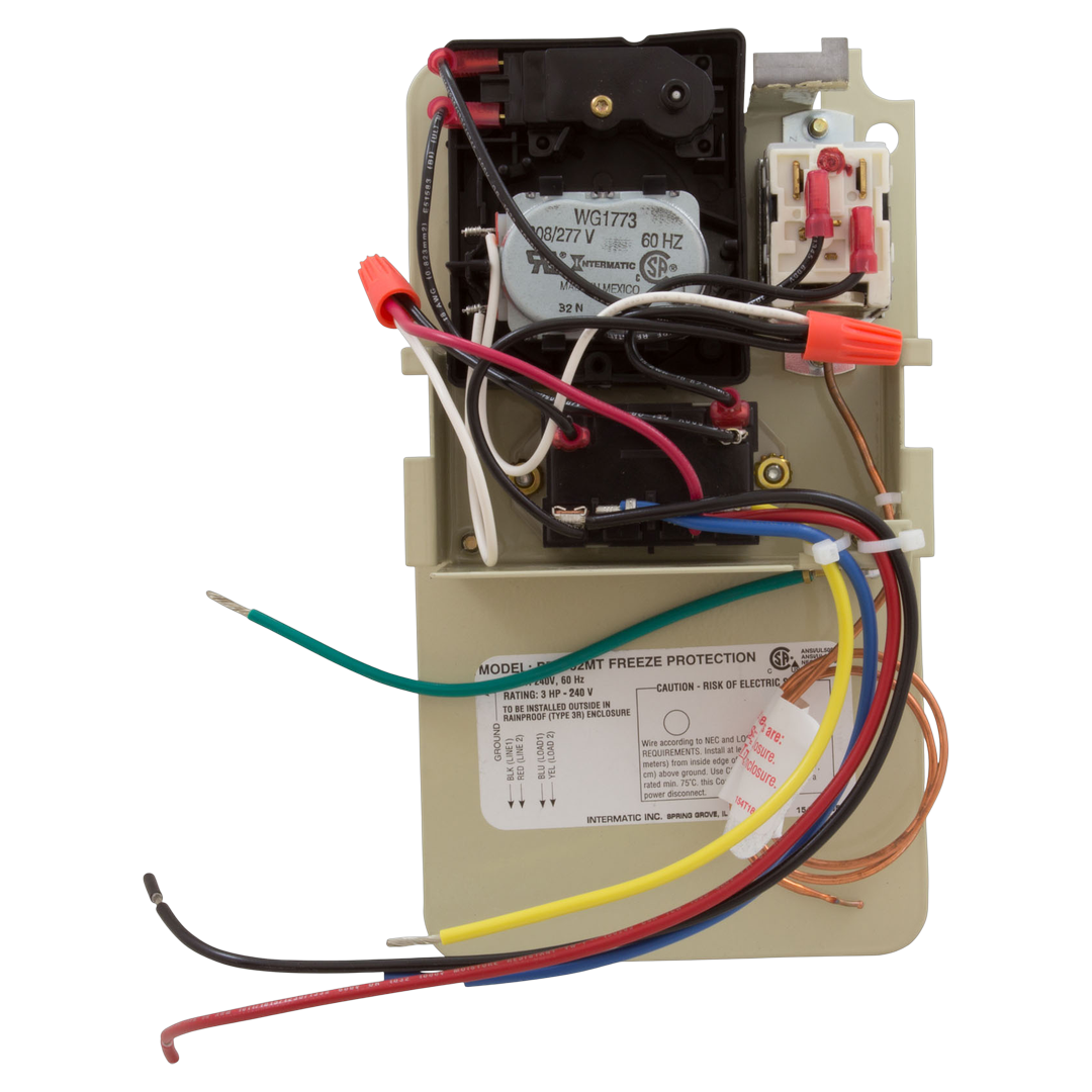 Control module with labeled wires and specifications for PF1102MT